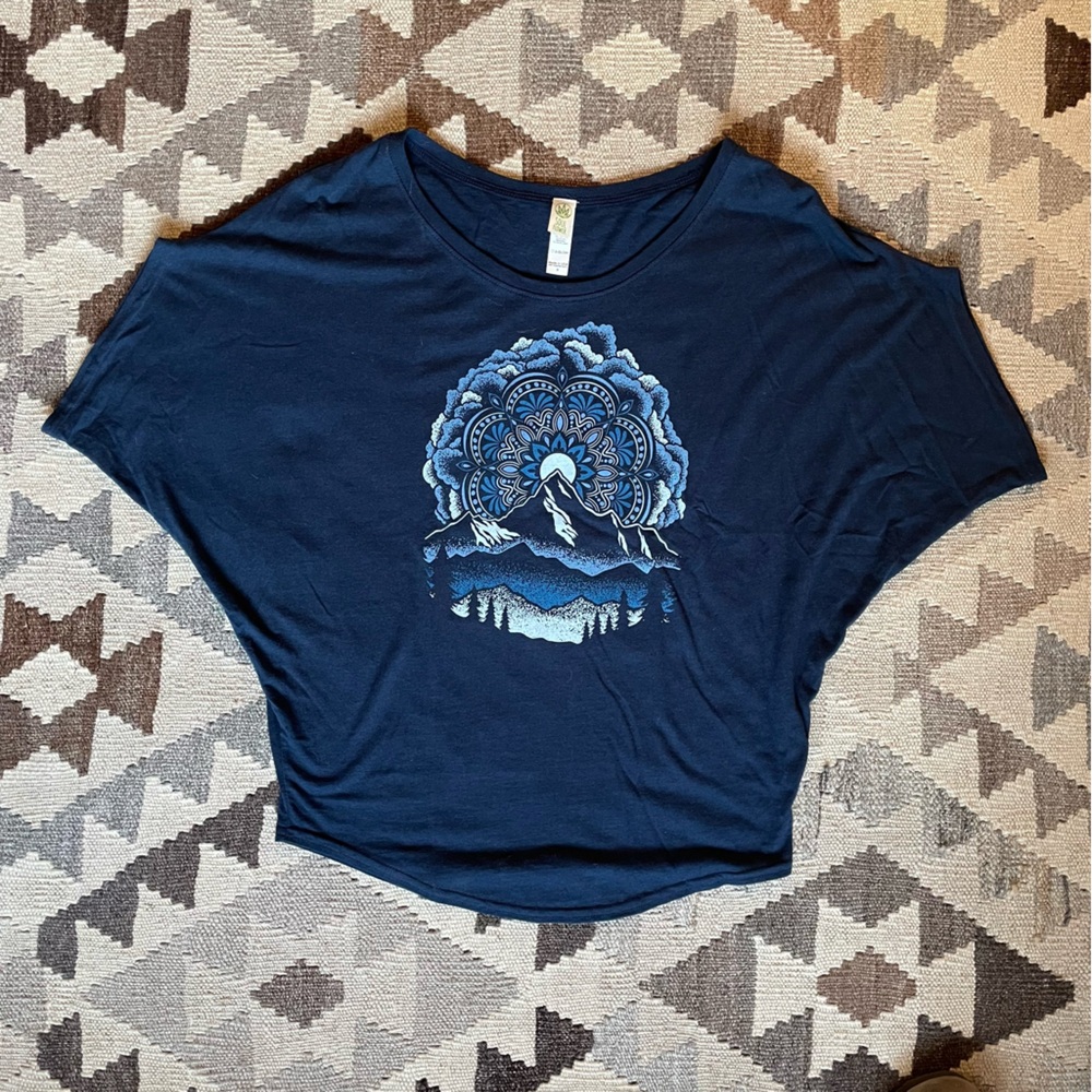 Soul Flower Mystic Mountain drapey tee
